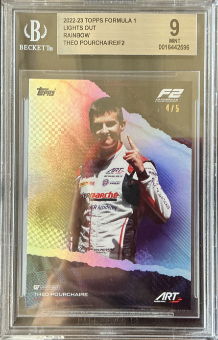 BGS 9 - 4/5 - Theo Pourchaire - F2 - Rainbow - 2022 Topps Lights Out F1