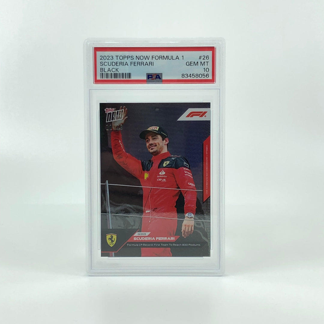 PSA 10 - 11/99 - Charles Leclerc #26 - Black - 2023 Topps Now