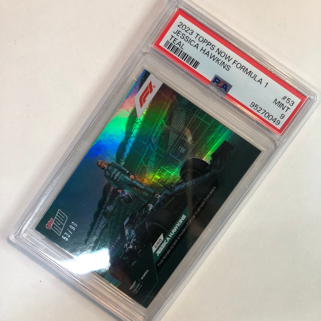 PSA 9 - 53/99 Jessica Hawkins #53 - 青色 - 2023 Topps Now F1
