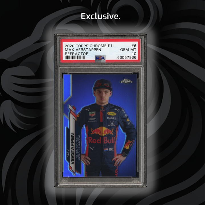 PSA 10 - Max Verstappen #6 - Refractor - 2020 Topps Chrome F1 - Front