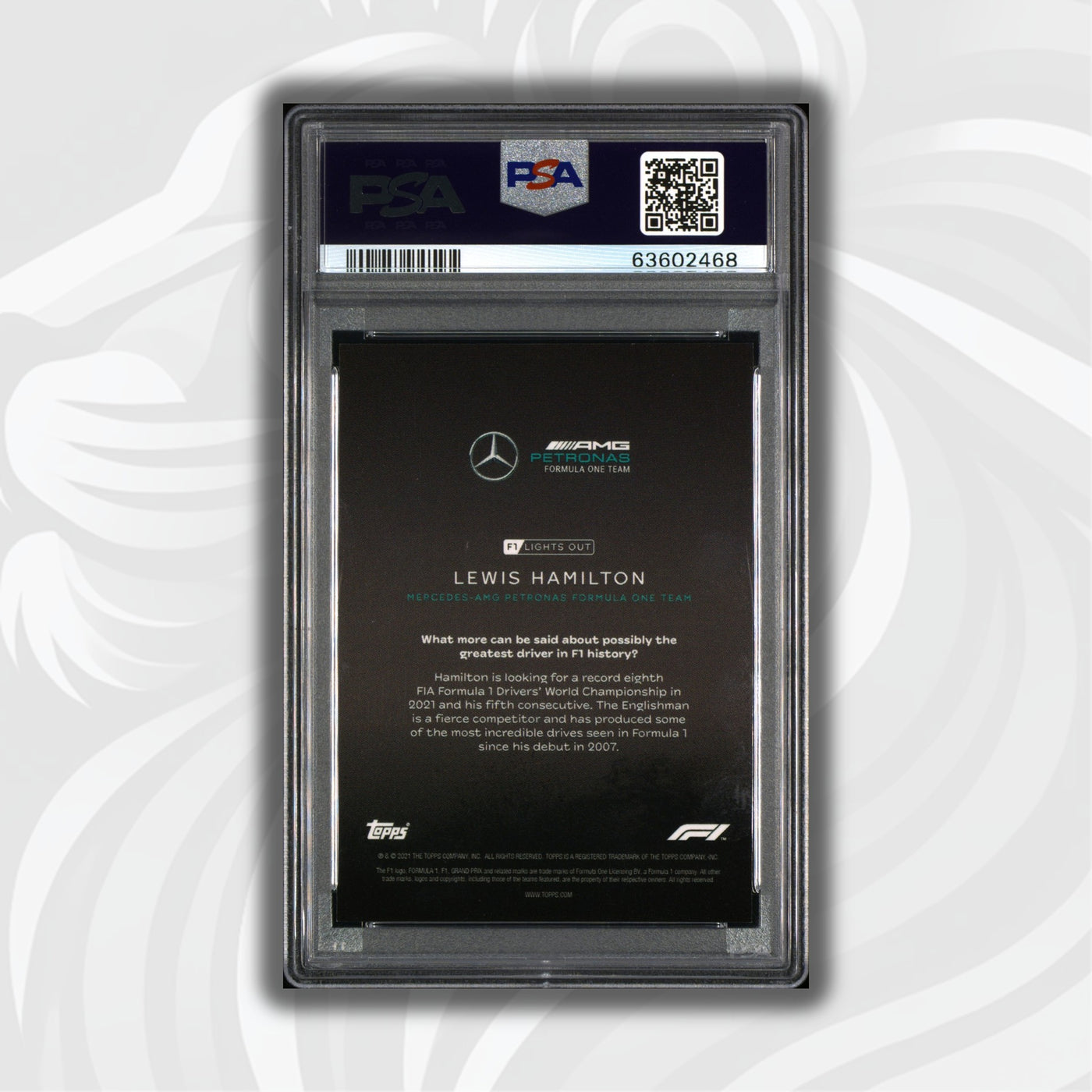 PSA 9 -  15/25 Lewis Hamilton - Drivers - Purple Parallel