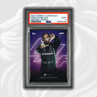 PSA 9 -  15/25 Lewis Hamilton - Drivers - Purple Parallel