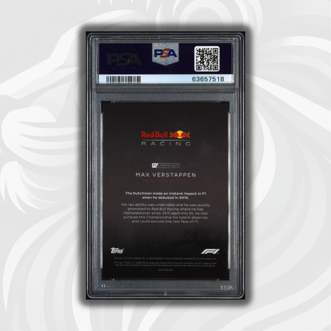 PSA 10 - 18/50 Max Verstappen - Drivers - Aqua Parallel