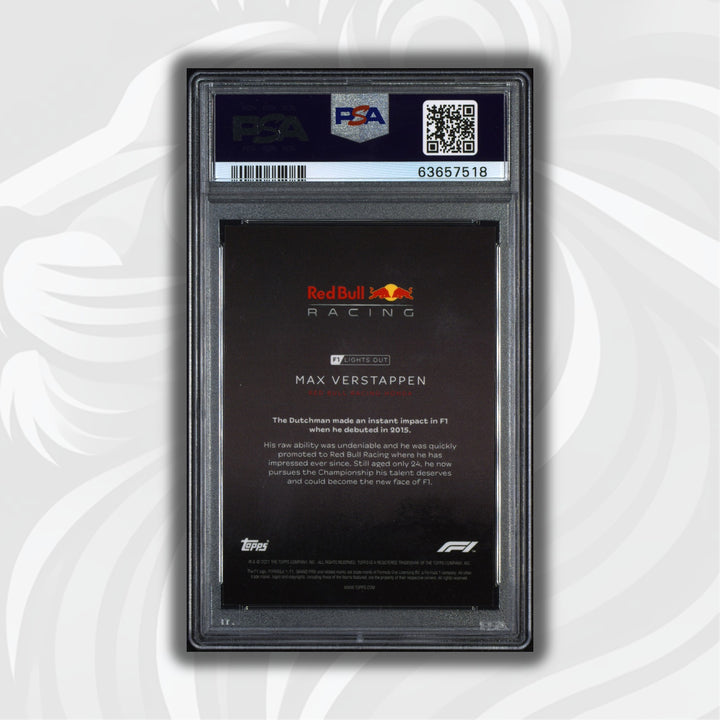 PSA 10 - 18/50 Max Verstappen - Drivers - Aqua Parallel