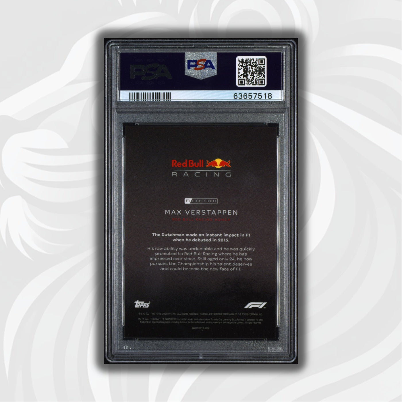 PSA 10 - 18/50 Max Verstappen - Drivers - Aqua Parallel