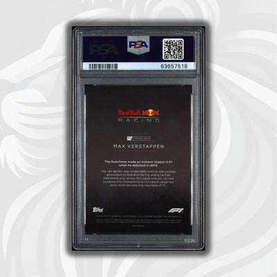 PSA 10 - 18/50 Max Verstappen - Drivers - Aqua Parallel