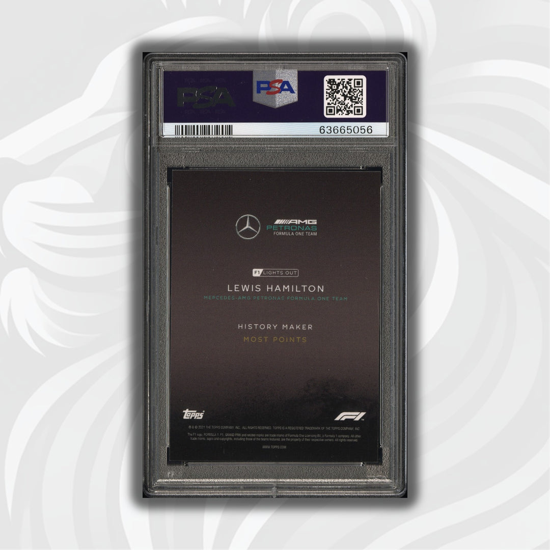 PSA 9 - 03/10 - Lewis Hamilton - History Maker - Black Parallel
