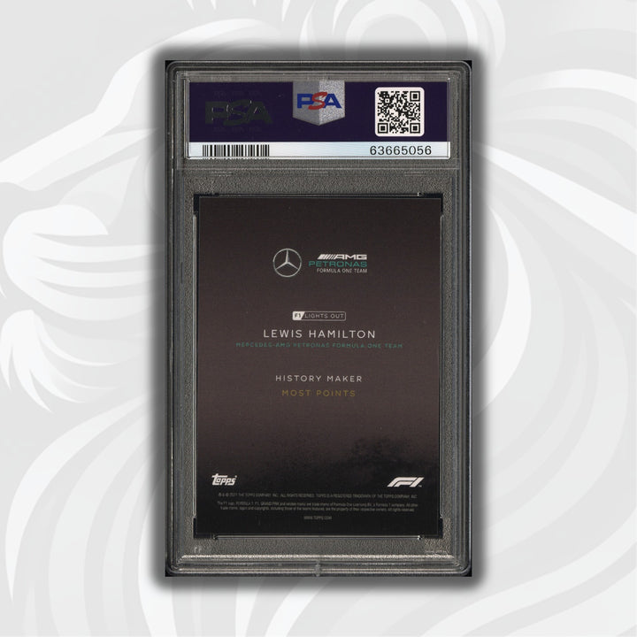 PSA 9 - 03/10 - Lewis Hamilton - History Maker - Black Parallel