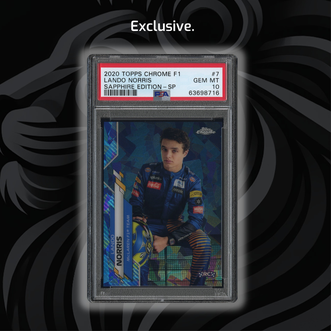 PSA 10 - 兰多·诺里斯 #7 - 蓝宝石版 - SP - 2020 Topps Chrome