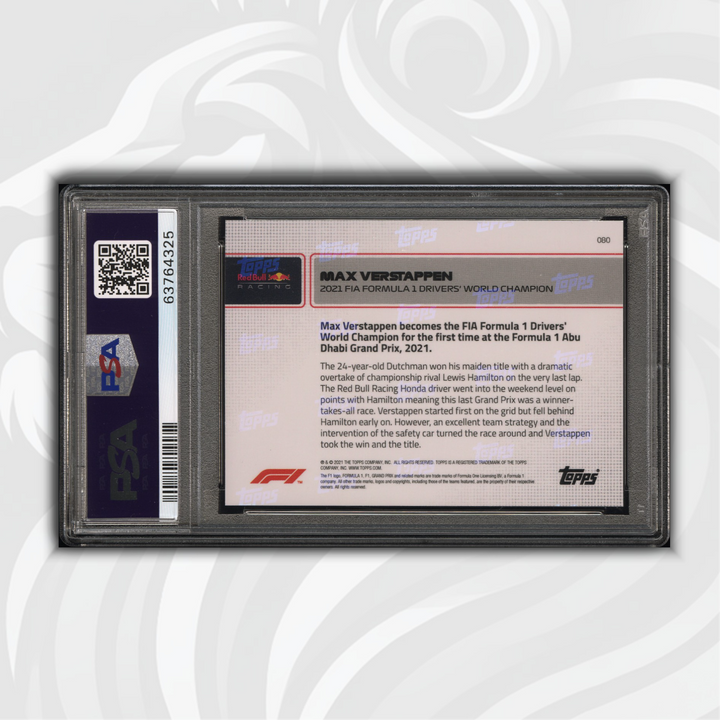 PSA 10 - /99 Max Verstappen #80 - Dark Blue - 2021 World Champion