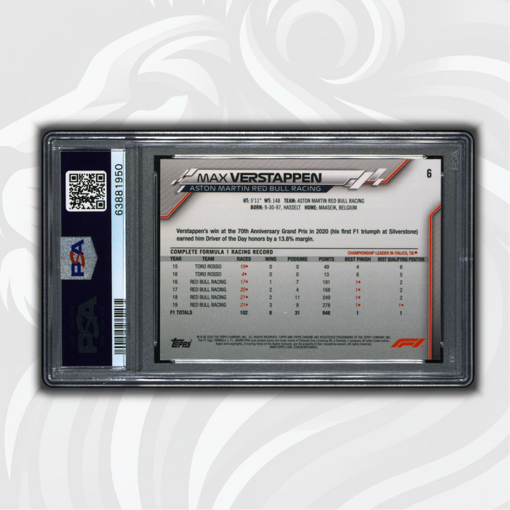 PSA 9 - Max Verstappen SP - Image Variation #6