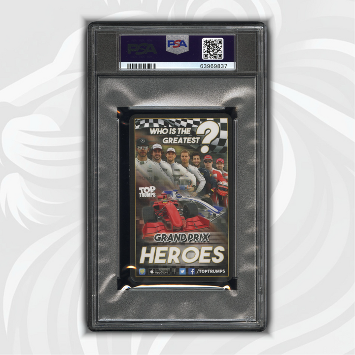 PSA 8 - Max Verstappen -  0 Wins - Top Trumps - 2016 Grand Prix Heroes - reprint