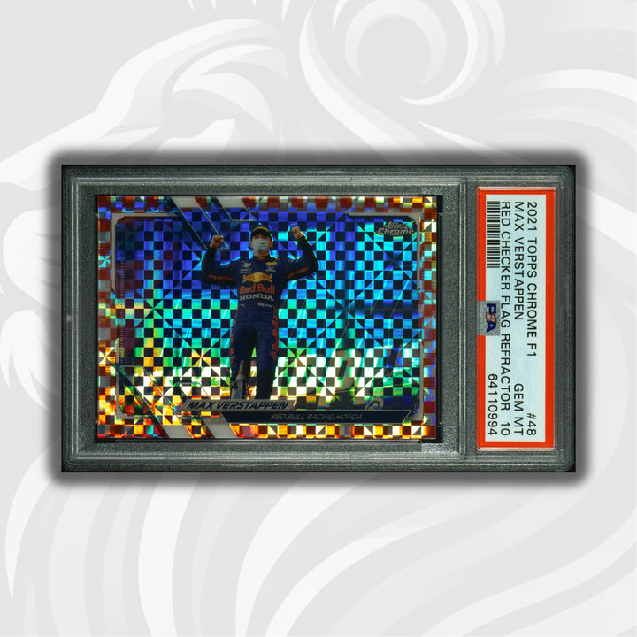 PSA 10 - 2/5 - Max Verstappen #48 - Red Checker Flag Refractor