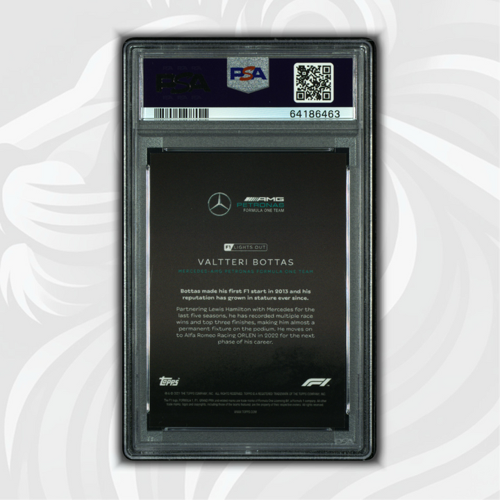 PSA 10 - 4/5 Valtteri Bottas - Drivers- Rainbow Foil