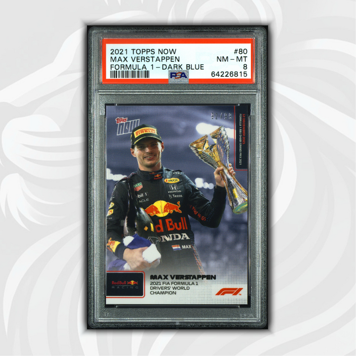 PSA 8 - 92/99 Max Verstappen - 2021 FIA Formula 1 Drivers' World Champion #80