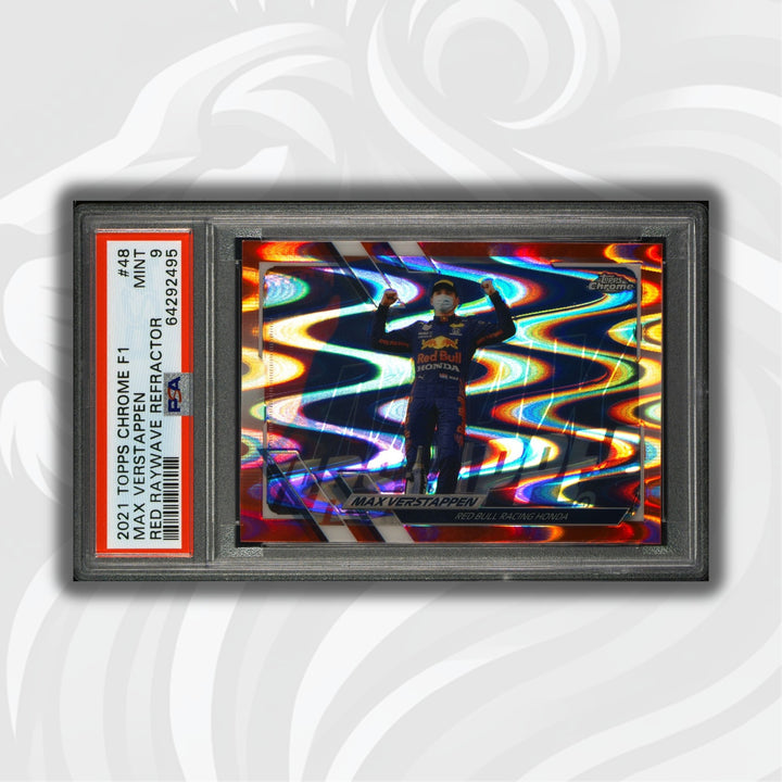 PSA 9 - 1/5 - Max Verstappen #48 - Red Raywave Refractor