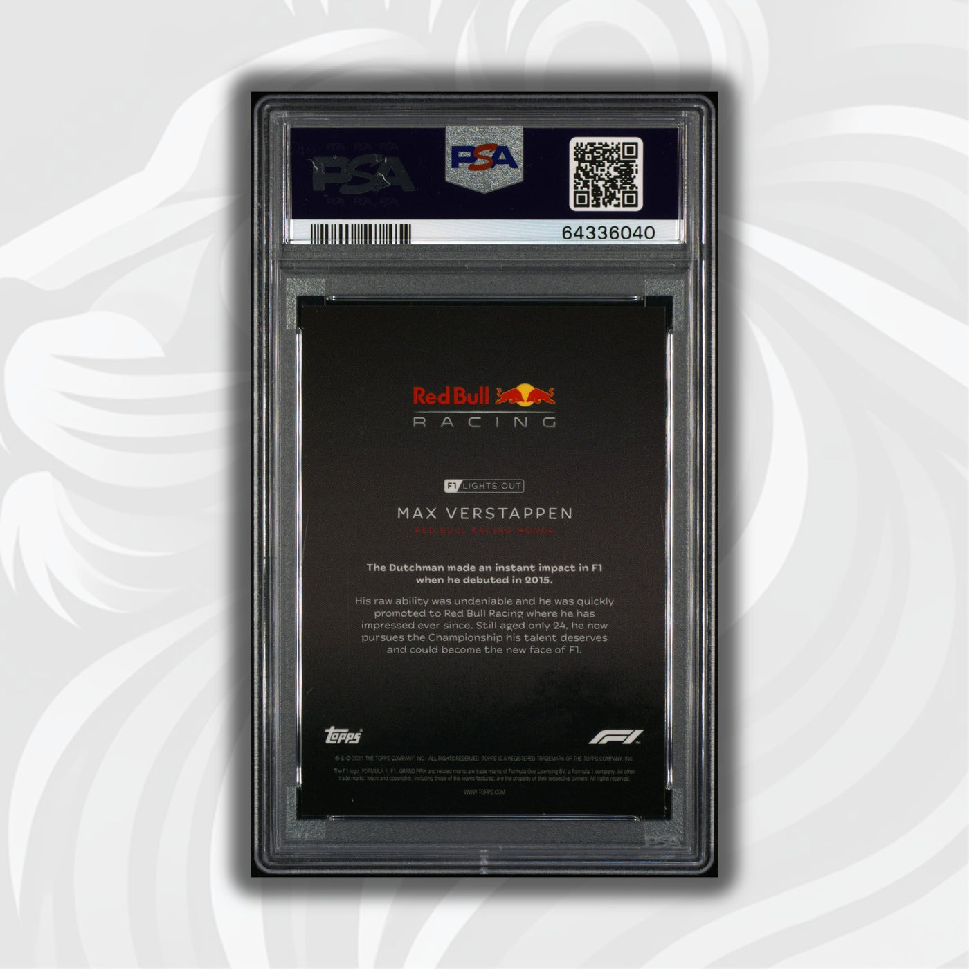 PSA 9 - 18/25 Max Verstappen - Drivers -  Purple Parallel