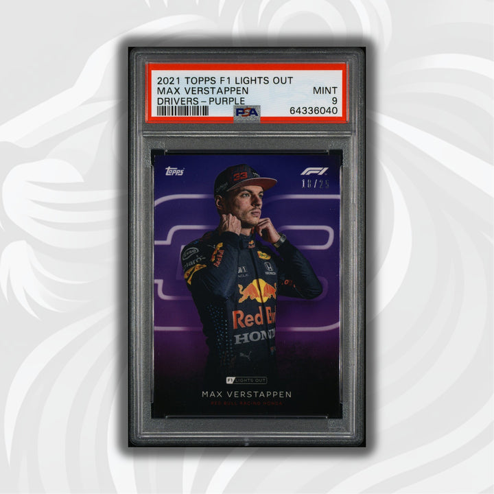 PSA 9 - 18/25 Max Verstappen - Drivers -  Purple Parallel