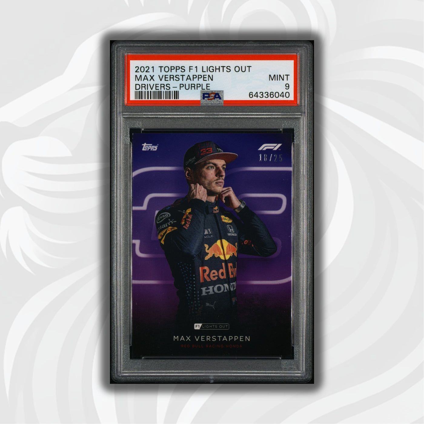PSA 9 - 18/25 Max Verstappen - Drivers -  Purple Parallel