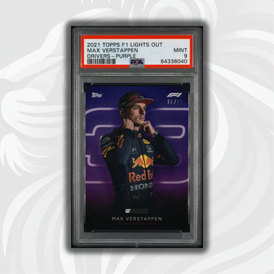 PSA 9 - 18/25 Max Verstappen - Drivers -  Purple Parallel