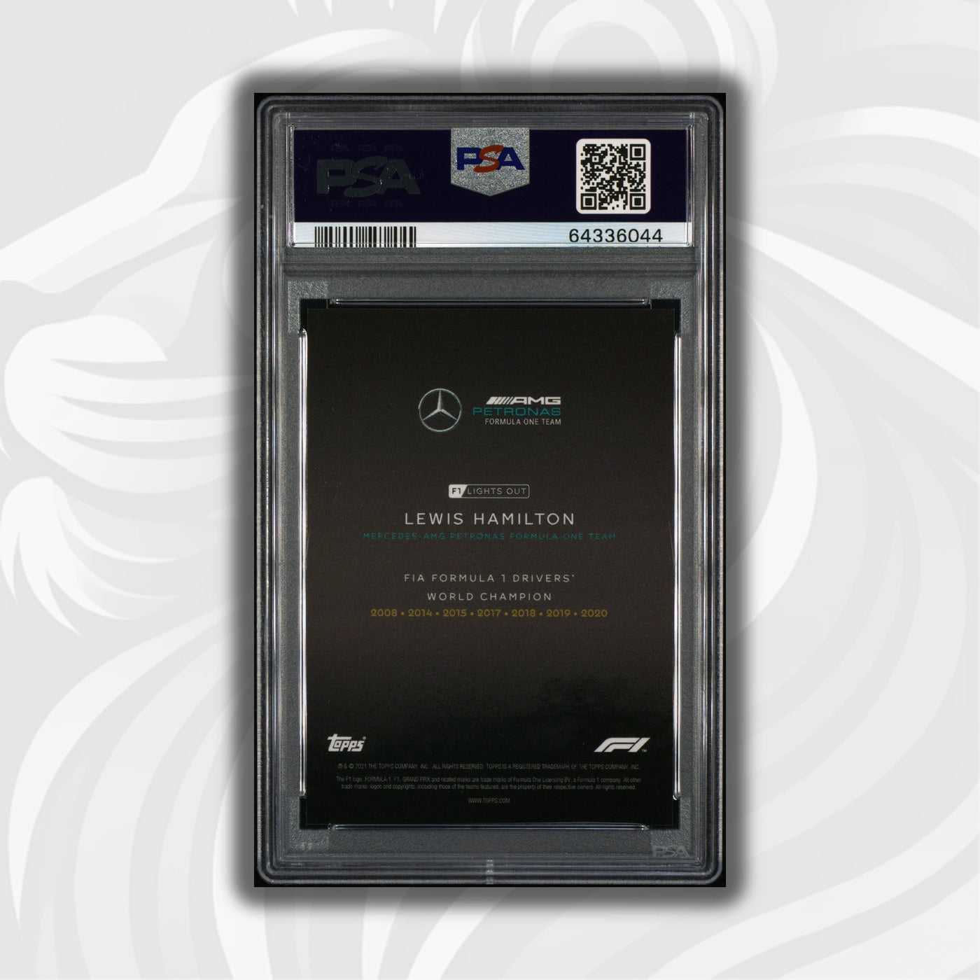 PSA 9 - 33/75 Lewis Hamilton - Drivers World Champion