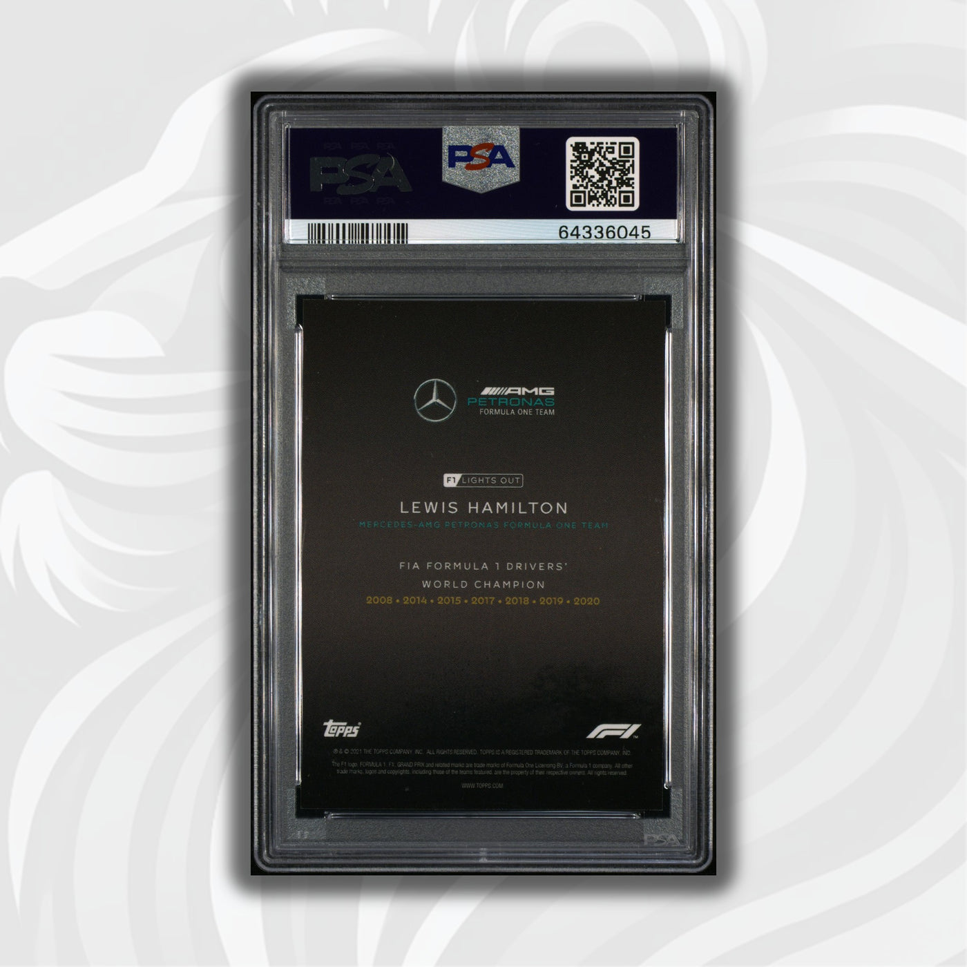 PSA 9 - 14/25 Lewis Hamilton - Drivers World Champion