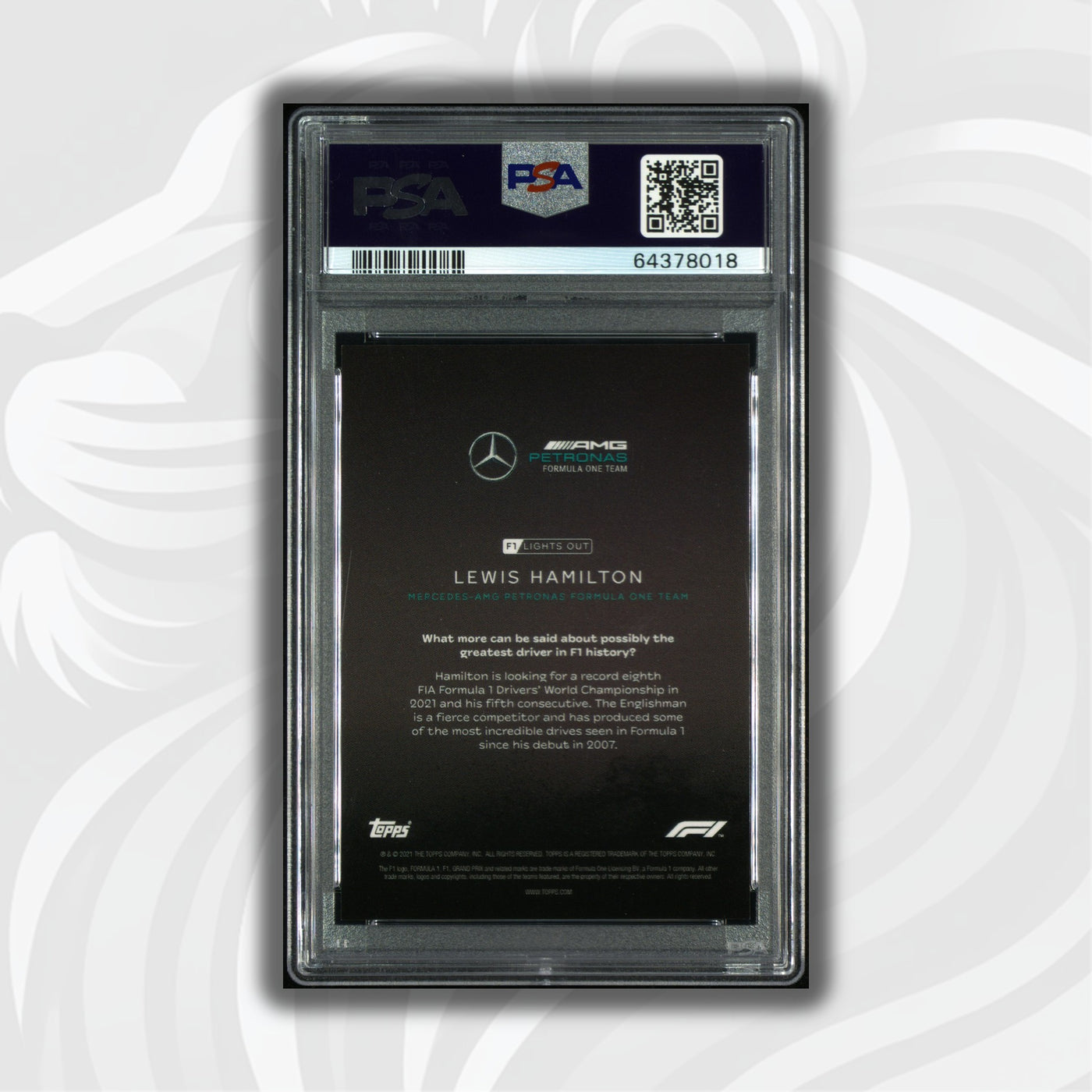 PSA 10 - 08/10 Lewis Hamilton - Drivers - Red Parallel