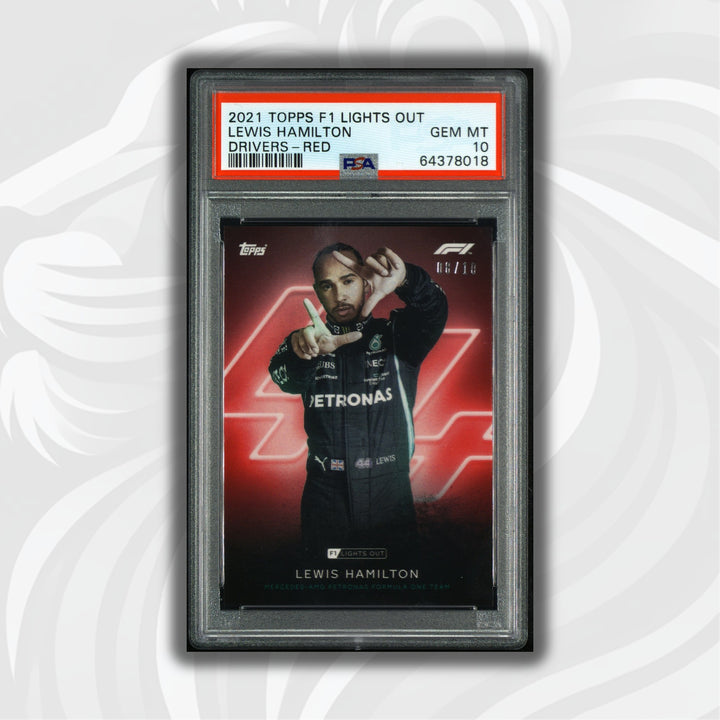 PSA 10 - 08/10 Lewis Hamilton - Drivers - Red Parallel