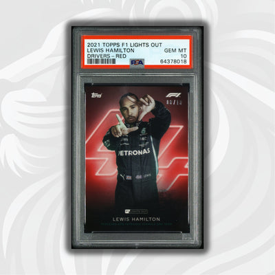 PSA 10 - 08/10 Lewis Hamilton - Drivers - Red Parallel