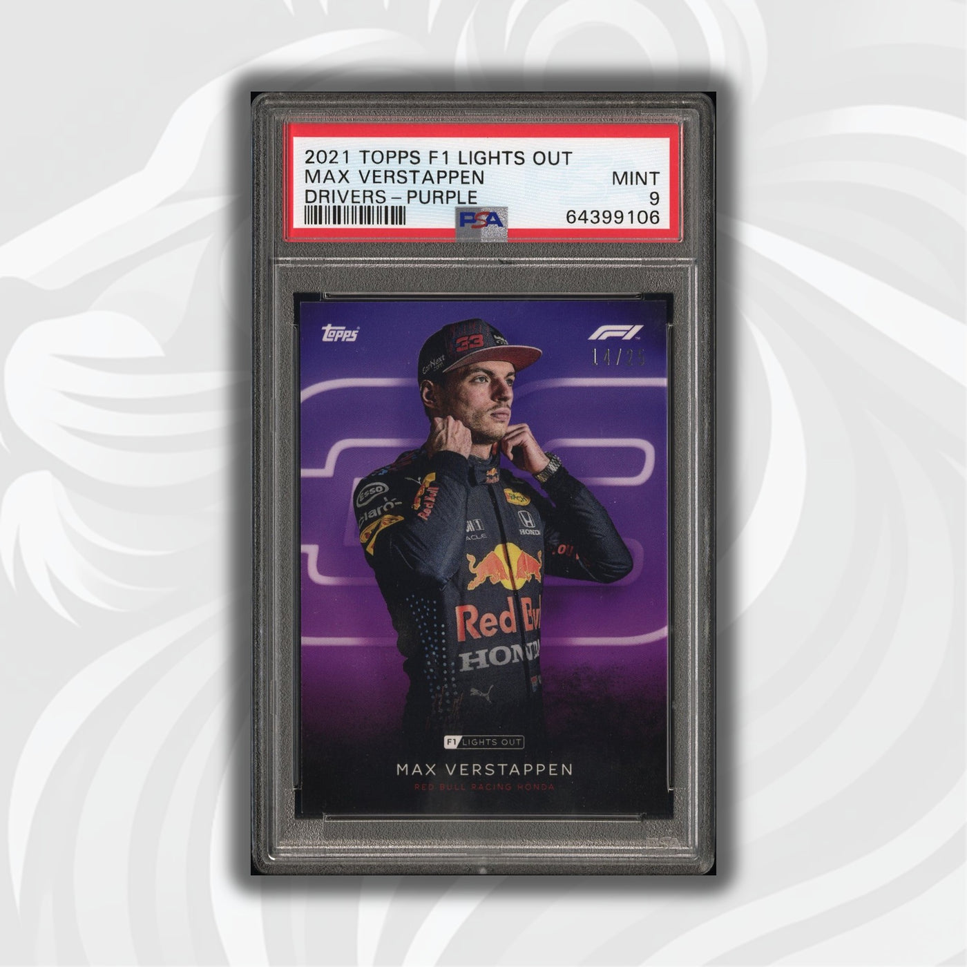 PSA 9 - 14/25 Max Verstappen - Drivers - Purple Parallel