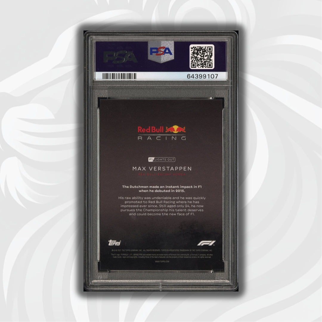 PSA 8.5 - 22/25 Max Verstappen - Drivers- Purple Parallel