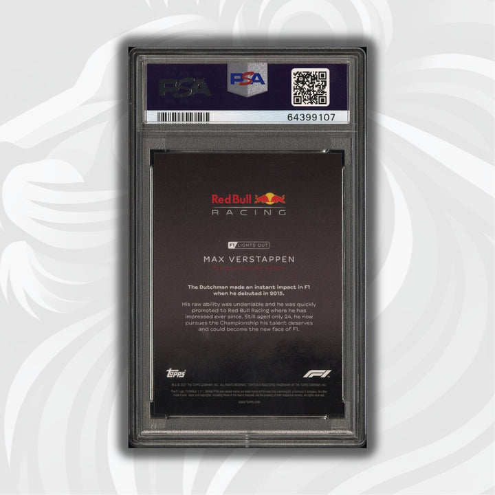 PSA 8.5 - 22/25 Max Verstappen - Drivers- Purple Parallel