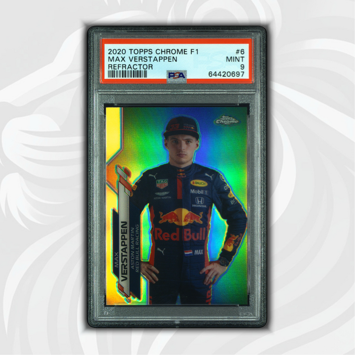 PSA 9 - Max Verstappen #6 - Refractor - 2020 Topps Chrome F1 - Front