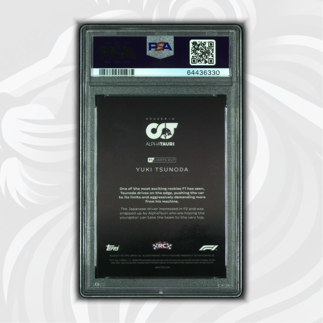 PSA 10 - 10/10 Yuki Tsunoda - Drivers - Rookie Card - Red Parallel