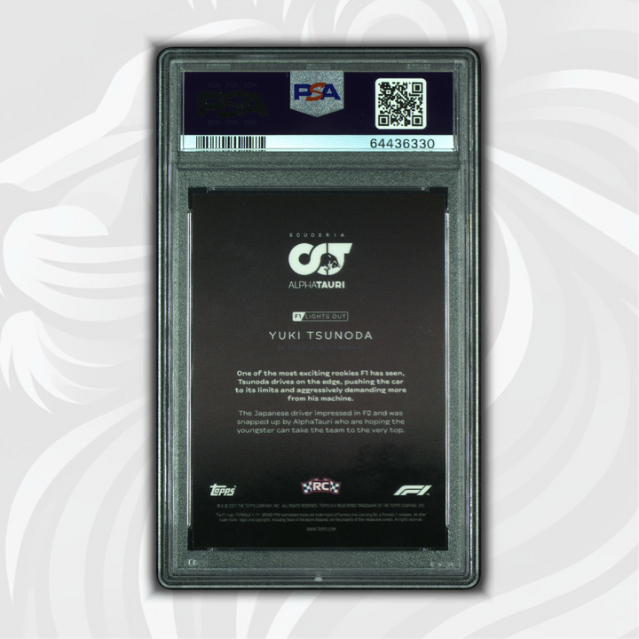 PSA 10 - 10/10 Yuki Tsunoda - Drivers - Rookie Card - Red Parallel
