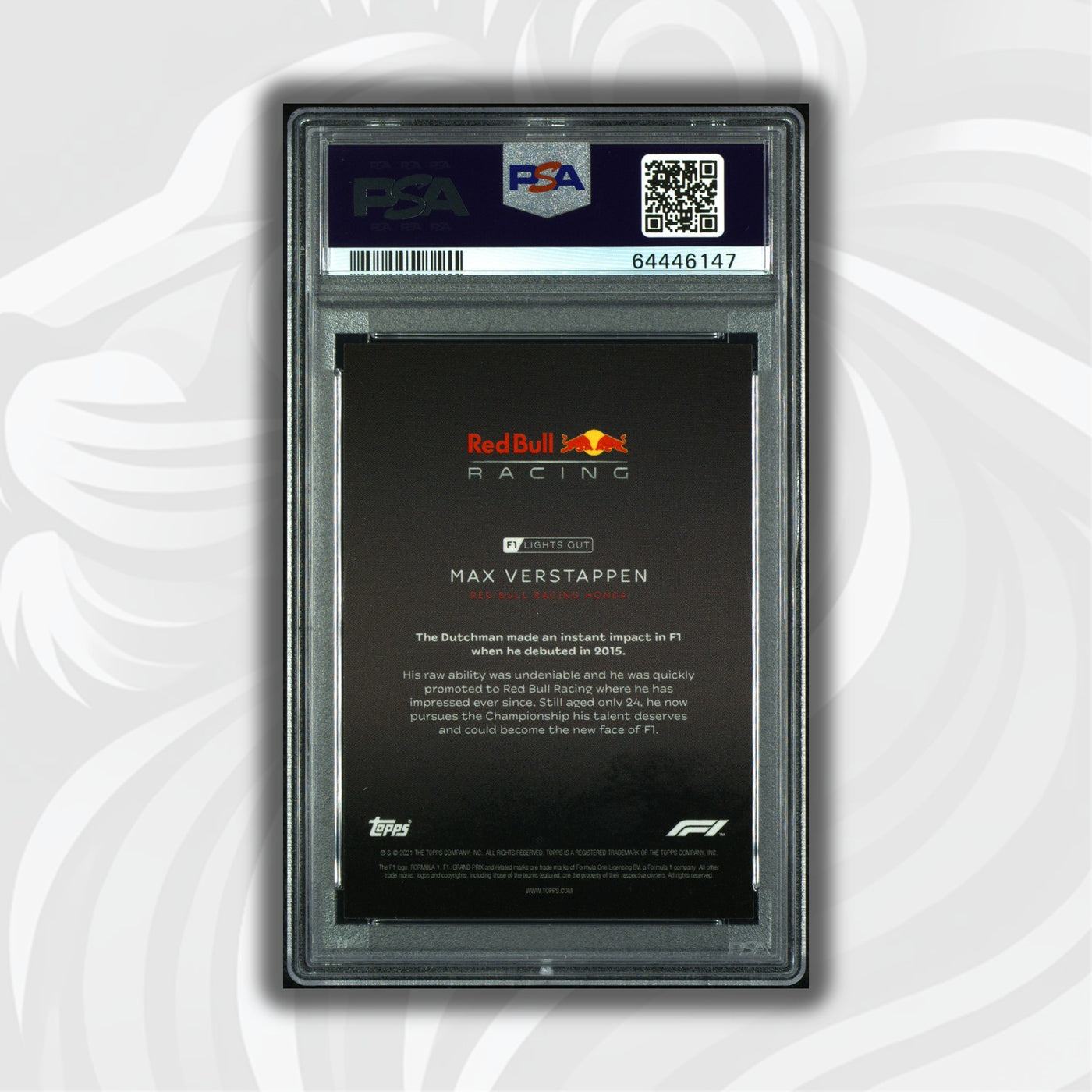 PSA 9 - 02/10 Max Verstappen - Drivers -  Red Parallel