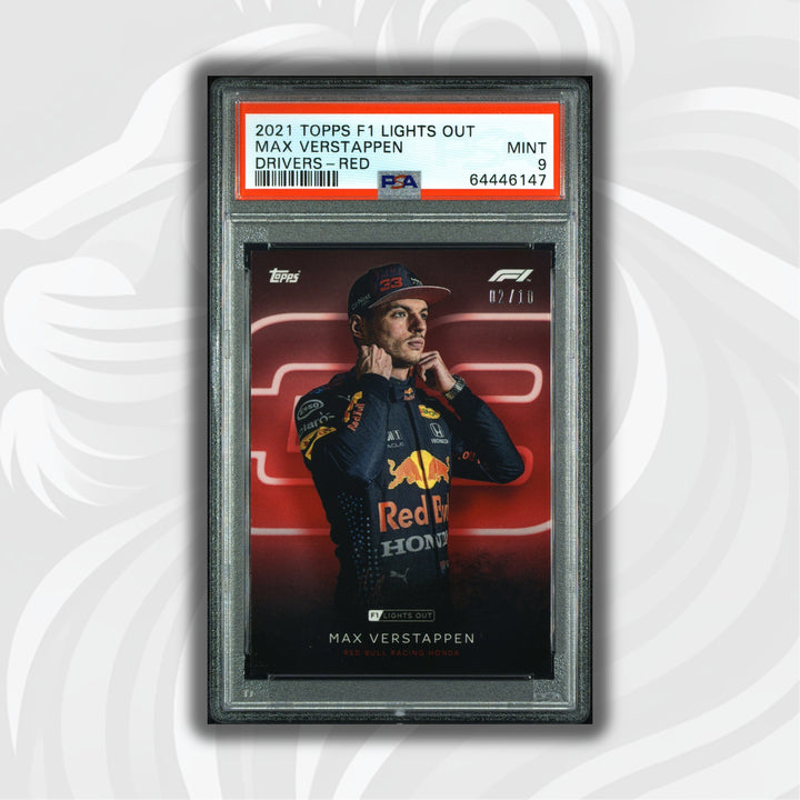 PSA 9 - 02/10 Max Verstappen - Drivers -  Red Parallel