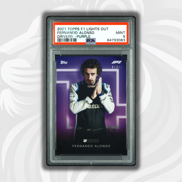 PSA 9 - 11/25 Fernando Alonso - Drivers -  Purple Parallel