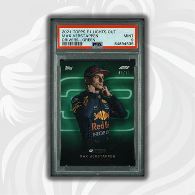 PSA 9 - 44/75 Max Verstappen - Drivers -  Green Parallel