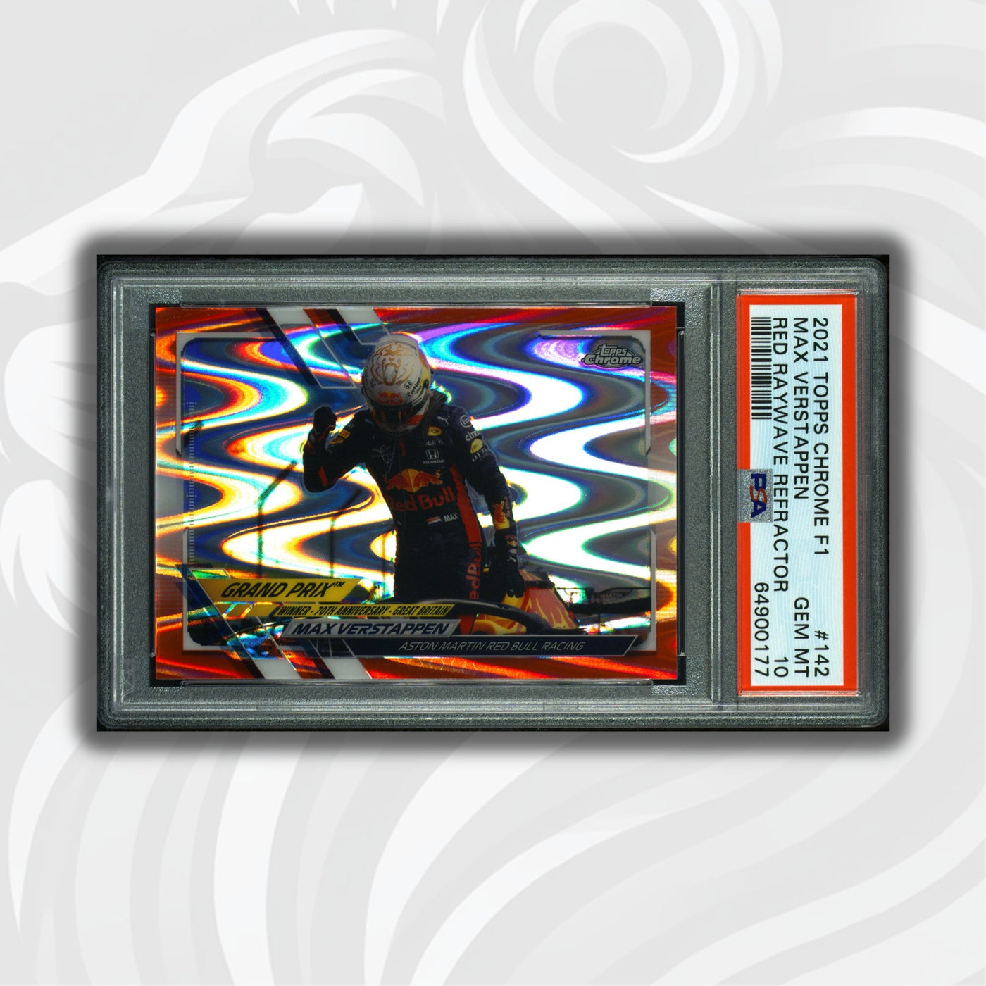 PSA  10 - 3/5 - Max Verstappen - Red Raywave - 70th Anniversary Grand Prix Winners  #142
