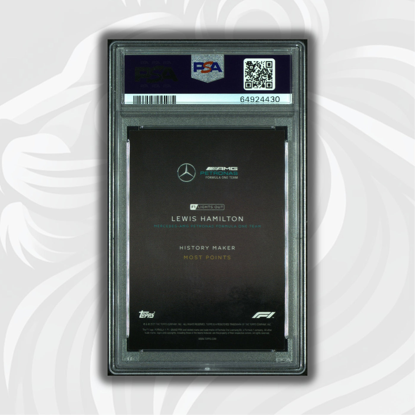PSA 9 - 33/50 Lewis Hamilton - History Maker