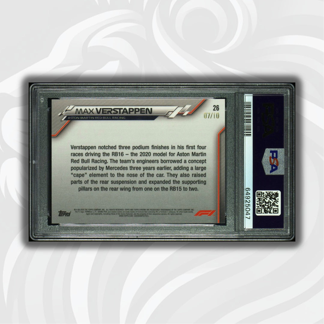 PSA 8 - 07/10 - Max Verstappen #26 - Sapphire - Purple