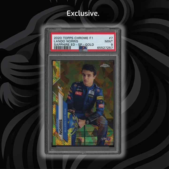 PSA 10 - 兰多·诺里斯 #7 - 蓝宝石版 SP 金 - 2020 Topps Chrome F1