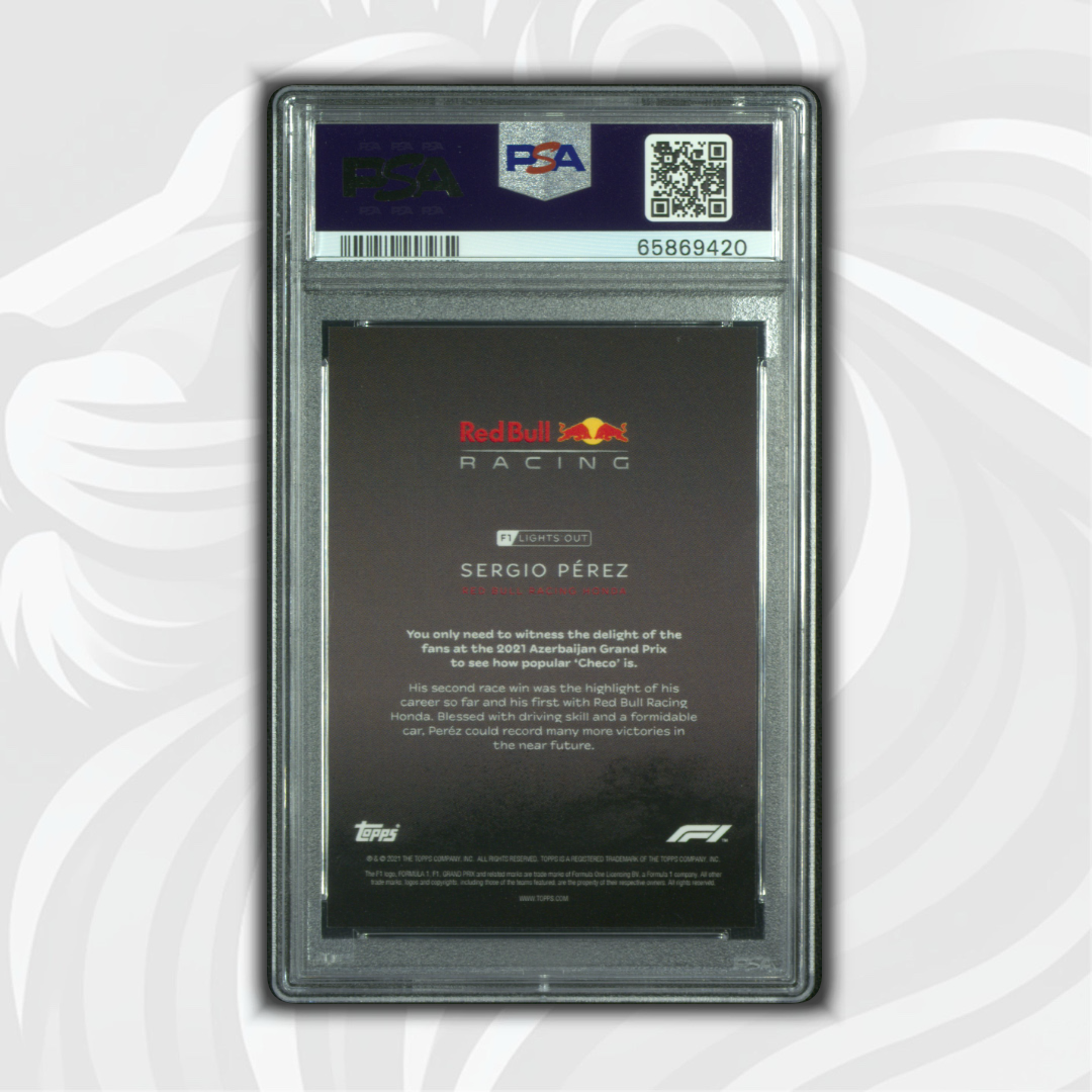 PSA 10 - 17/25 Sergio Perez - driver - Purple Parallel