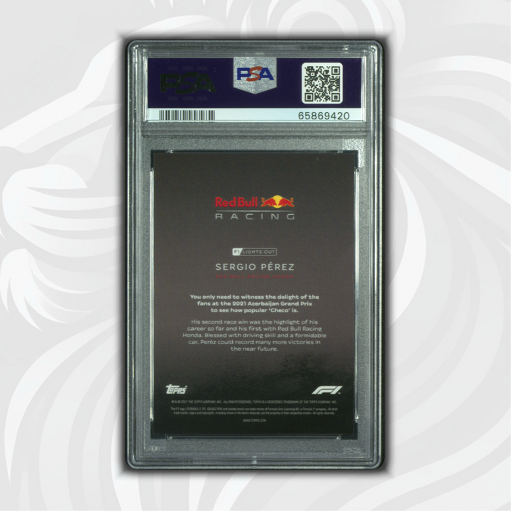 PSA 10 - 17/25 Sergio Perez - driver - Purple Parallel