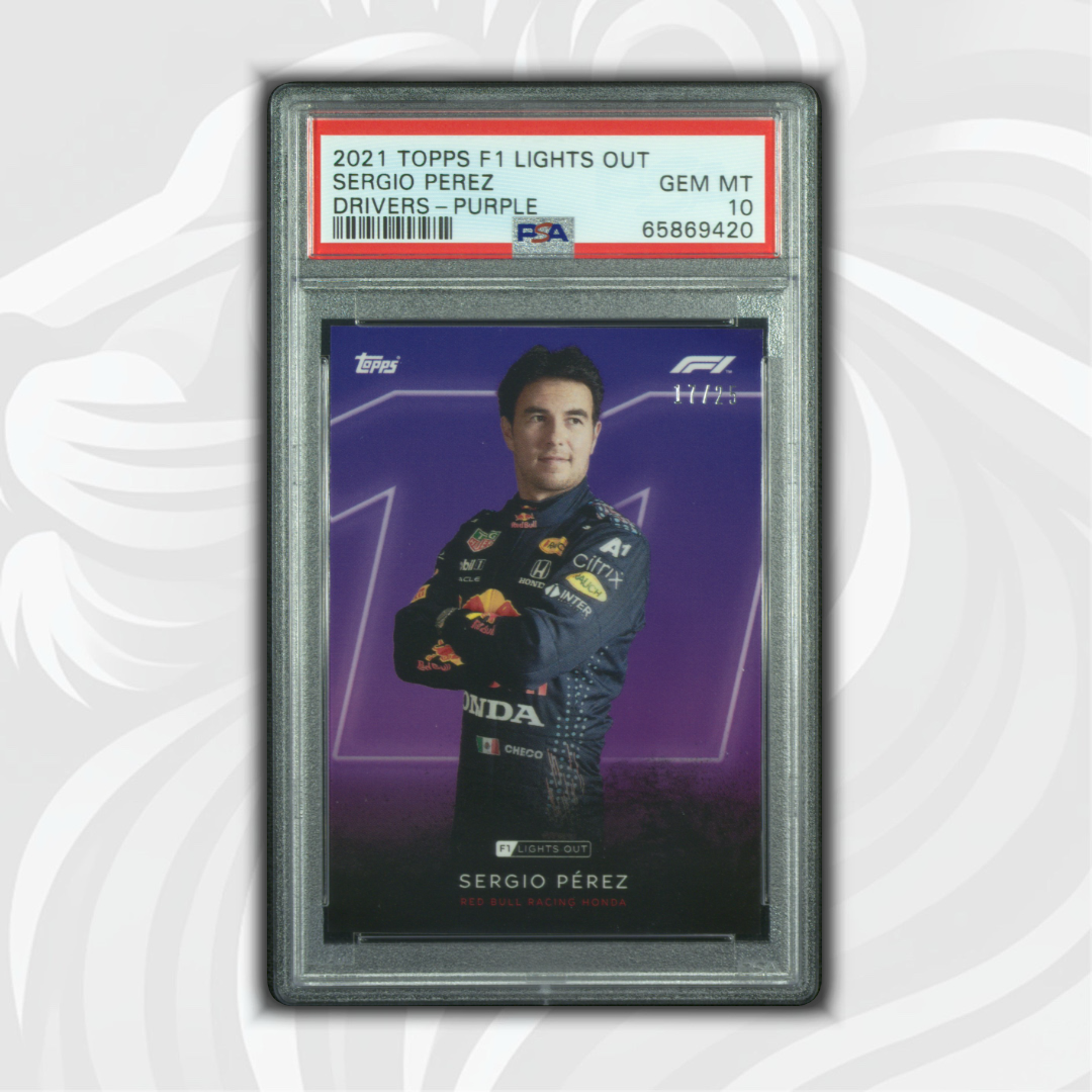 PSA 10 - 17/25 Sergio Perez - driver - Purple Parallel