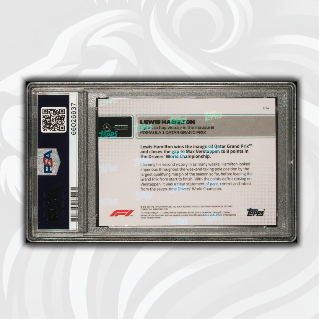 PSA 9 - 09/10 Lewis Hamilton #074 - Lights to flag victory F1 Qatar GP