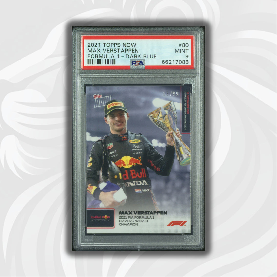 PSA 9 - /99 Max Verstappen - 2021 FIA Formula 1 Drivers' World Champion #80