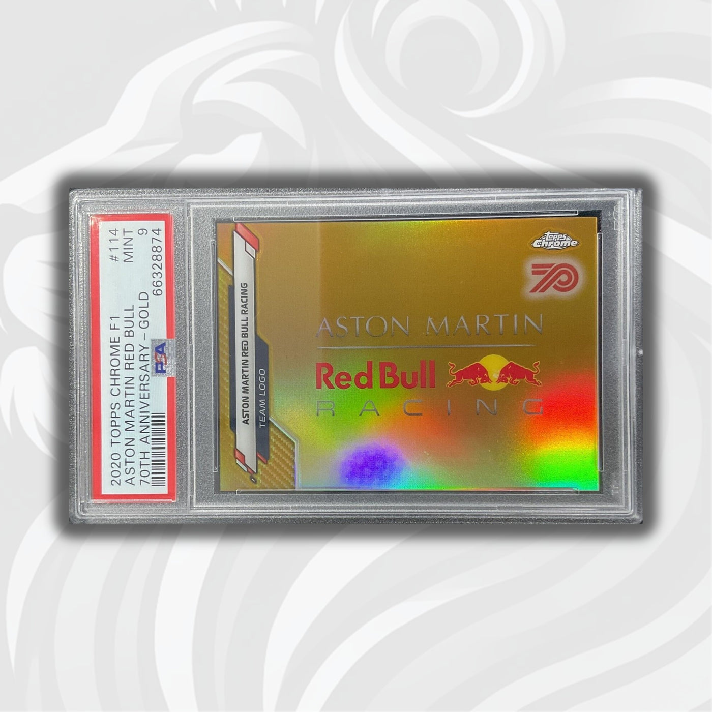 PSA 9 - Verstappen/Red Bull #114 - 70th Anniversary - Gold - 2020 Topps Chrome F 1