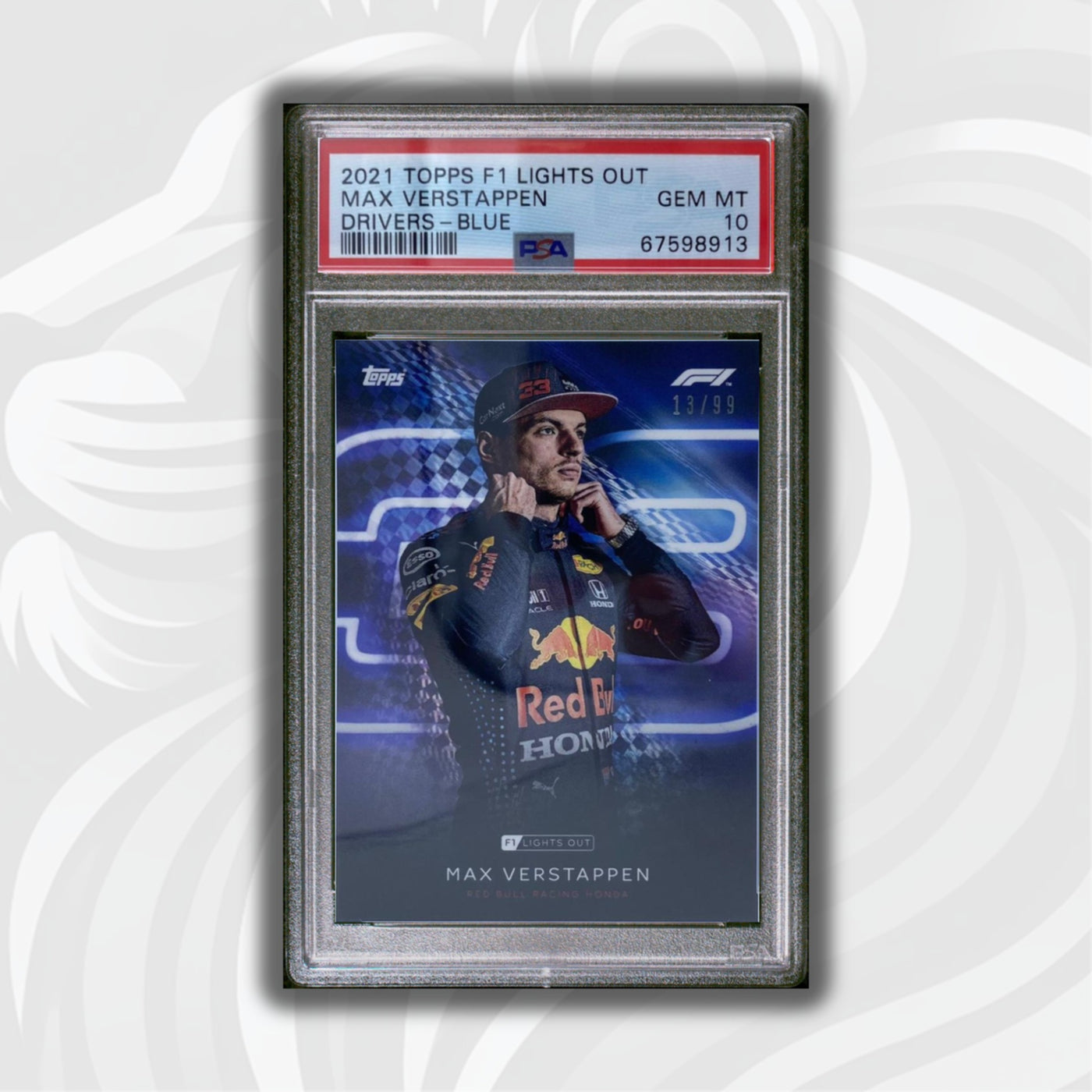 PSA 10 - 13/99 Max Verstappen - Drivers -  Blue Parallel